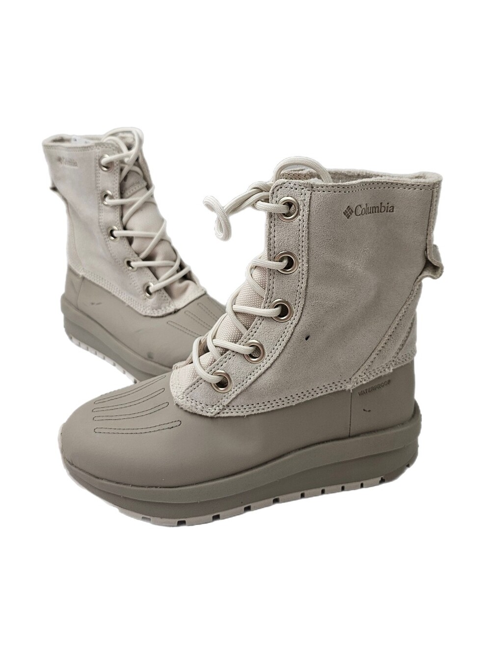 Columbia Moritza Shield Omni-Heat Waterproof Snow Boots Fawn Tan Size 5 NWOB